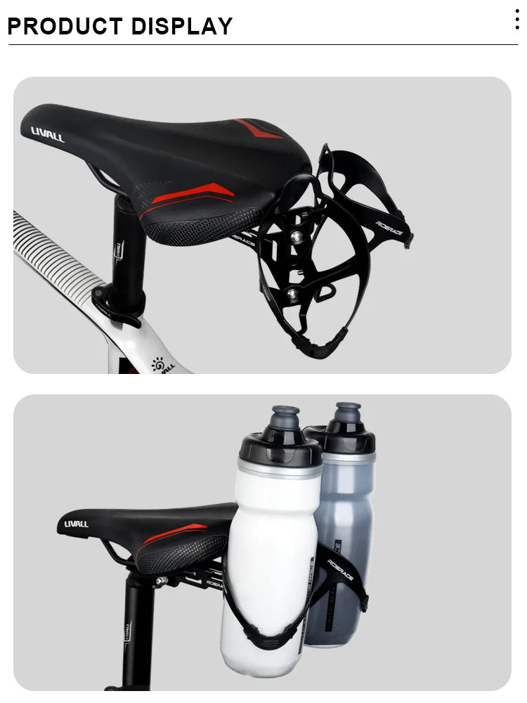 Bicycle Water Bottle Cage Extender Aluminium Alloy Bike Saddle Dual Bottles Rack Holder Cycling Water Bottle Holder Adapter