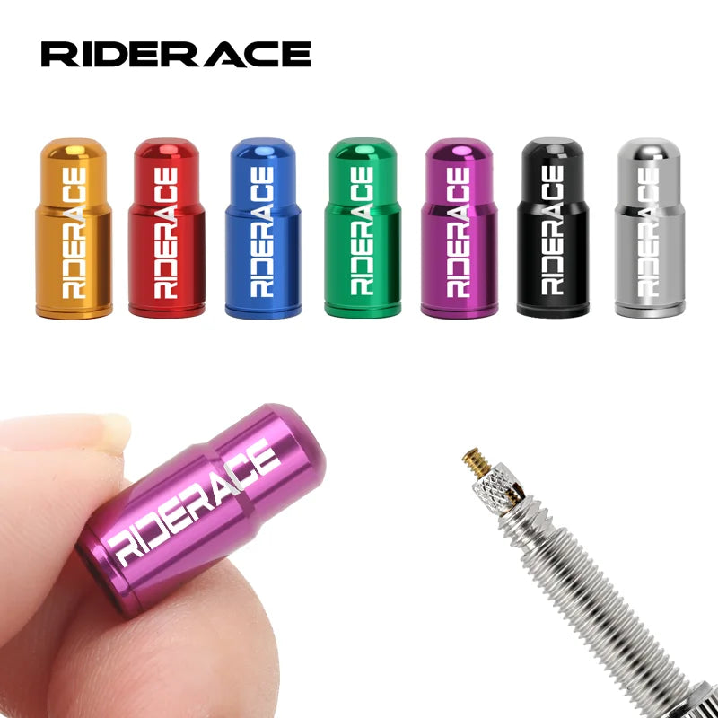 10Pcs Bicycle Tire Valve Cap Ultralight Aluminum Bike Tube Tyre Gas Nozzle Cover For FV Presta Valve Dustproof Protector Cap