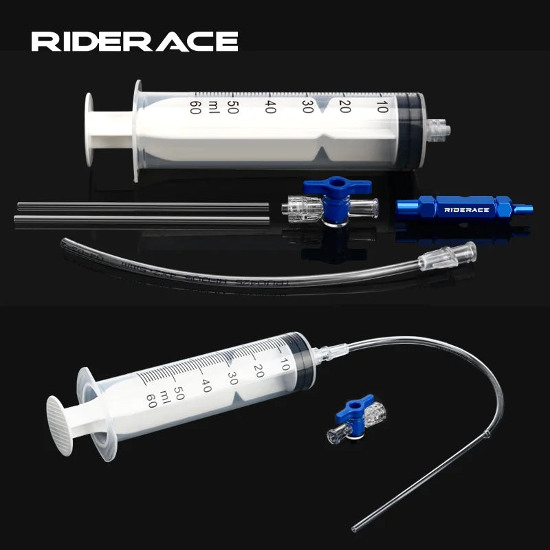 Bicycle Tubeless Tire Liquid Injection Tool 60ML Syringe Presta Valve Core Removal Tool MTB Road Bike Tire Fluid Injection Tool