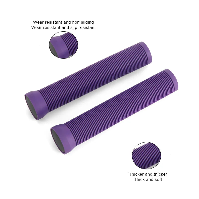 Rubber Bicycle Handlebar Grips Lengthening Soft Non-Slip Mountain Bike Handlebar Cover For 22.2mm Scooter BMX MTB Handle Bars