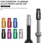 10Pcs Bicycle Tire Valve Cap Ultralight Aluminum Bike Tube Tyre Gas Nozzle Cover For FV Presta Valve Dustproof Protector Cap
