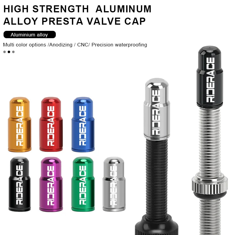 2/4/Pcs Bicycle Tire Valve Cap Aluminum Alloy MTB Road Bike Tube Tyre Gas Nozzle Cover For Fv Presta Valve Dustproof Protector