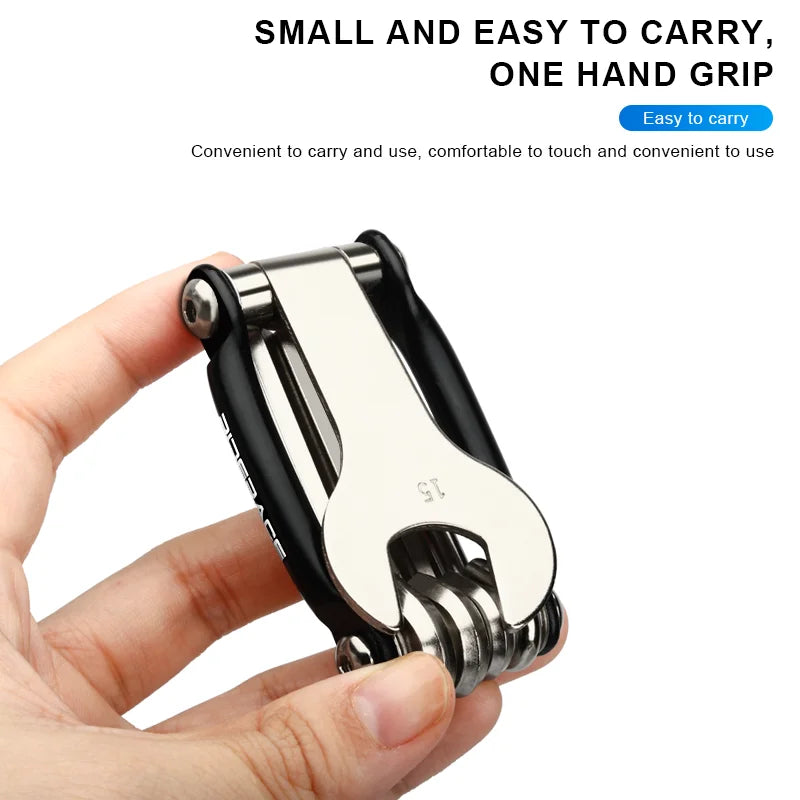 5 In 1 Bicycle Repair Tools Multi-Functional 4mm 5mm 6mm Hex Allen Wrench T25 15mm Pedal Spanner MTB Bike Multi Tool Portable