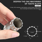 Bicycle Cassette Flywheel Removal Kit Road Bike Cassette Sleeve CR-V Steel Cycling Chain Whip Cassette Sprocket Remover Wrench