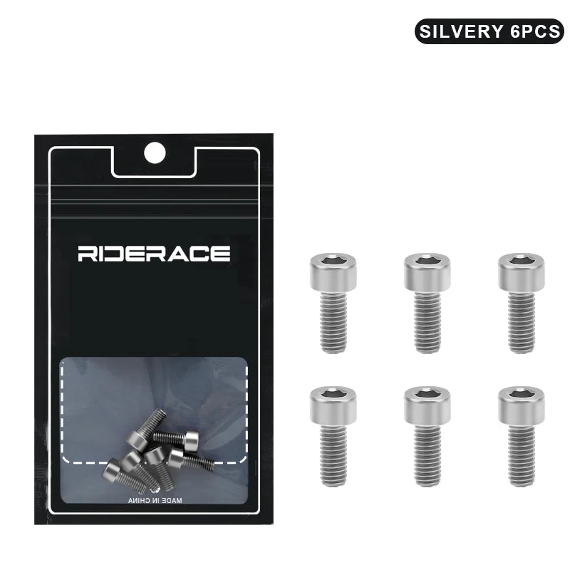 M5X12mm Bike Bottle Cages Bolts Alloy Steel Colorful Hex Head Bicycle Water Bottle Cage Screws Cycling Air Pump Fixed Bolts