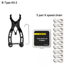Bicycle Repair Tool Set Chain Wear Checker 6/7/8/9/10/11 Speed Joint Magic Buckle MTB Chain Link Plier Bike Buckle Chain Breaker