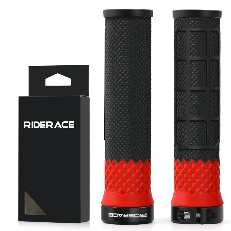 1Pair MTB Bicycle Handlebar Grips Rubber Anti-Skid Shock-Proof Comfortable Bike Handlebar Cover For 22.2mm Cycling Accessories