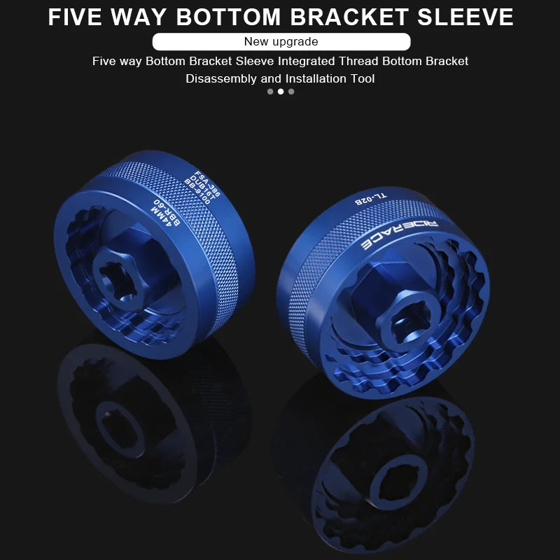 Bicycle BB Central Shaft Removal Install Tool Aluminium Alloy Bike Bottom Bracket Tool For 44MM BBR60 DUB16T BB-9100 FSA-386