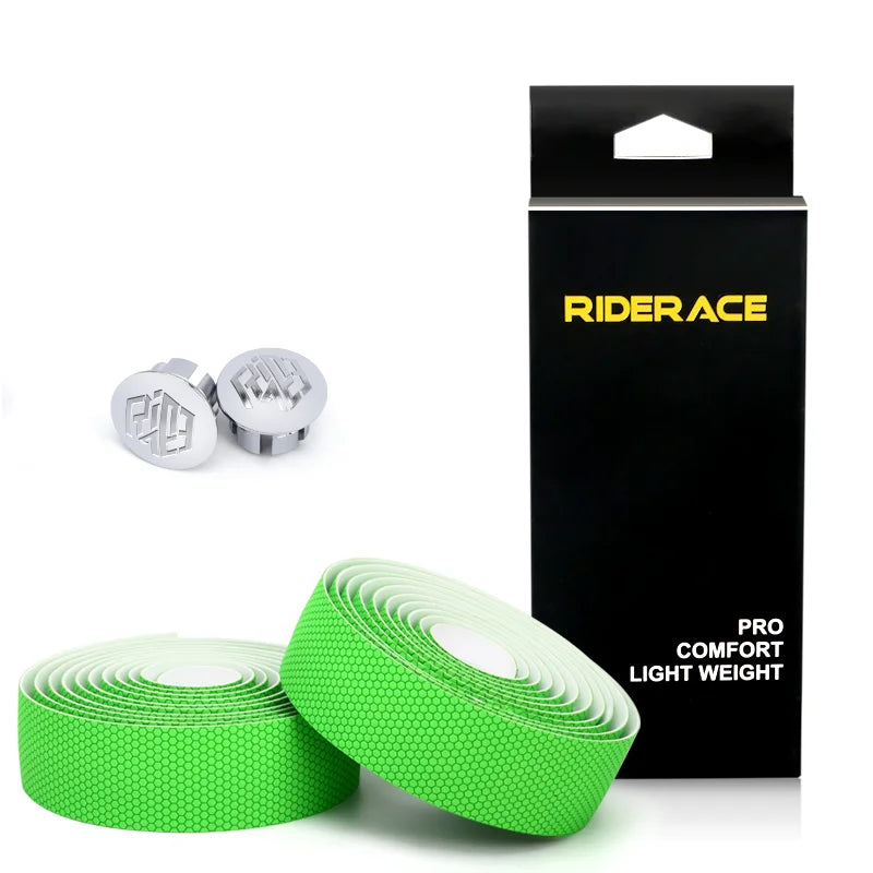 Road Bike Handlebar Tape With 2 Bar Plugs Non-Slip Shock Absorbing Bicycle Bar Tape PU EVA  Soft Comfortable Cycling Accessories