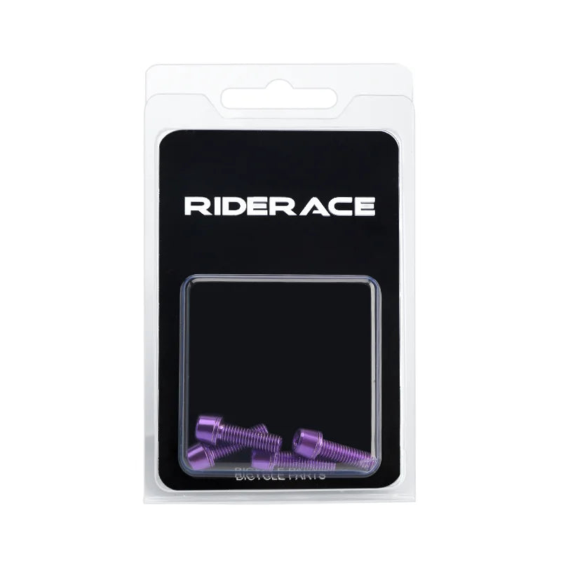 4Pcs/Set Bicycle Water Bottle Cage Screw M5*18mm Stainless Steel Hex Socket Screws Air Pump Bracket Fixed Bolts Bike Accessories