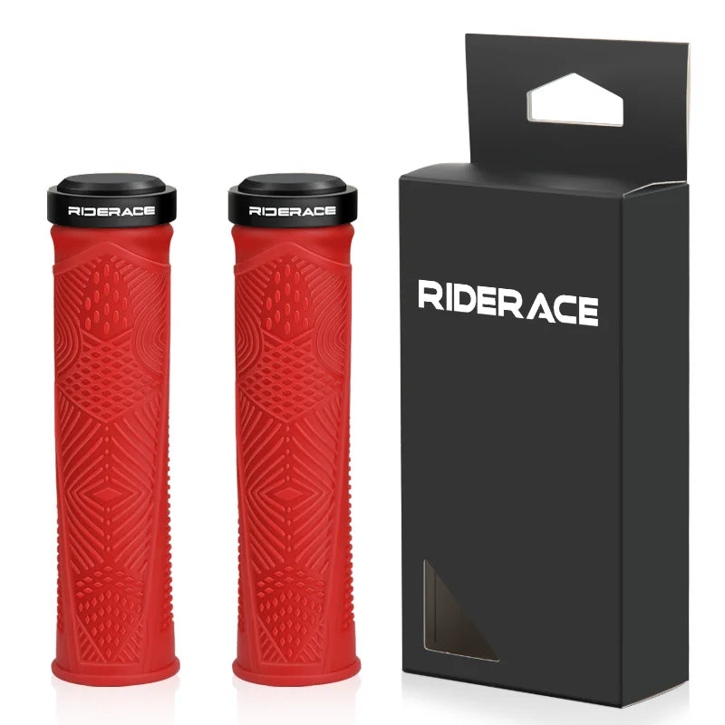 Bicycle Handlebar Grips Anti-Skid Shock-Absorbing Mountain Bike Handlebar Cover Ergonomic Comfortable Rubber Cycling Accessories