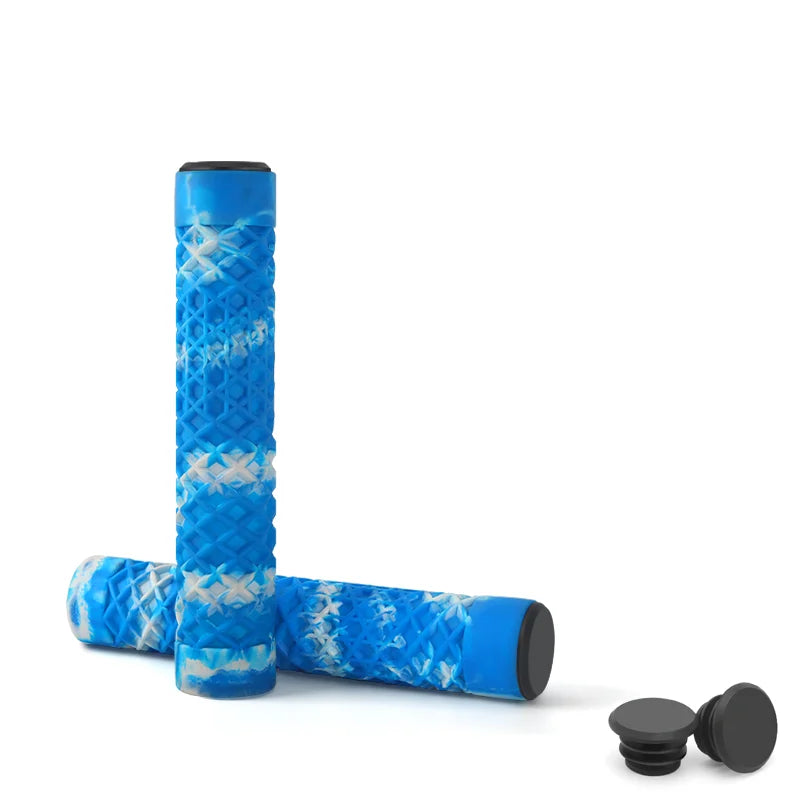 1Pair Bicycle Handlebar Grips Lengthening Non-Slip Soft Rubber Mountain Bike Grips For 22.2mm Handlebar Scooter Tricycle BMX