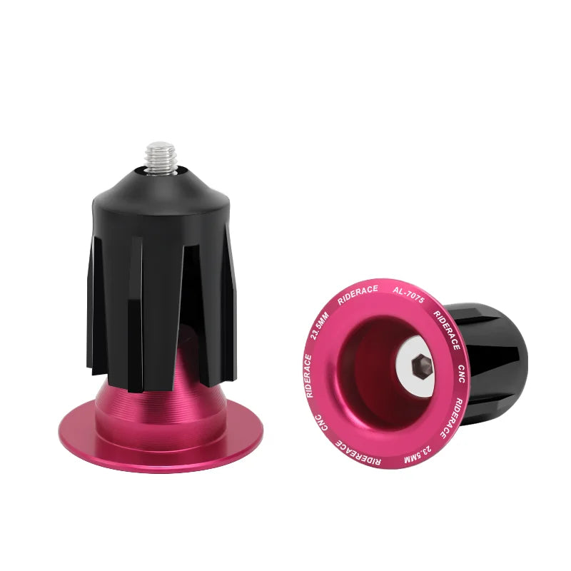 1 Pair Bike Handlebar End Plugs Aluminum Alloy Mountain Road Bicycle Handlebar End Cap Multi-color Cycling Handlebar Accessories