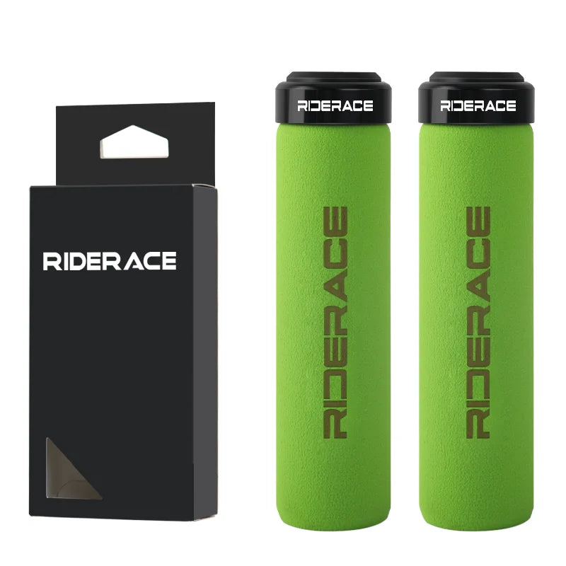 Ultraight Bicycle Grips With Dust Plug Soft Sponge Anti-Skid Shock Absorption Mountain Bike Handlebar Cover MTB Accessories