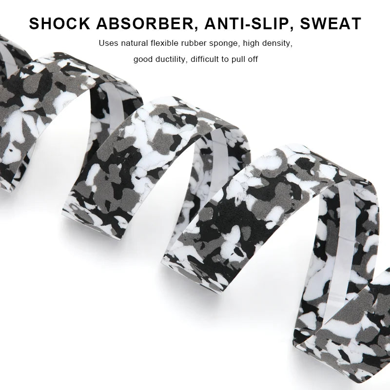 2Pcs Bicycle Handlebar Tape Camouflage Ultralight Non-Slip Sponge Road Bike Handlebar Strap With Bar Plugs Cycling Accessories