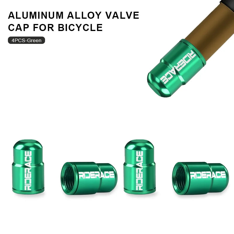 Bike Tire Valve Caps Waterproof Dustproof Aluminum Alloy Ultralight MTB Road Bicycle Tyre Gas Nozzle Cover For Av Schrader Valve