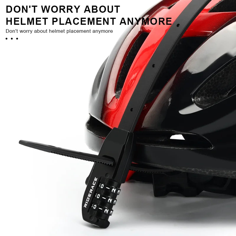 3-Digit Password Helmet Lock Multipurpose Bicycle Lock Zip Tie Modifiable Password Anti-Theft Steel Password Lock Cable Tie