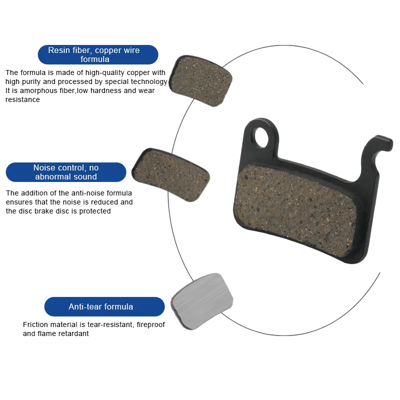 1/2/4/6/10Pair Bike Disc Brake Pads Resin Semimetallic MTB Hydraulic Brake Pads Bicycle Brake Pad For Shimano A01S M06 M07 M975