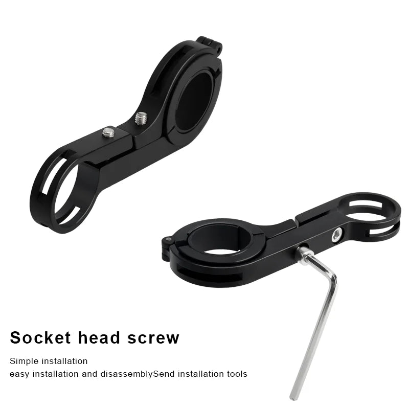 Bicycle Handle Bars Bracket Aluminum Alloys Carbon Fiber Stands Bike Headlight Computers Support Holders Cycling Extend Brackets