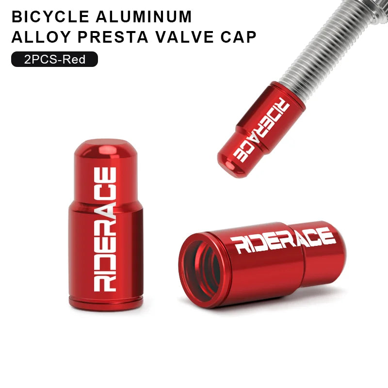 2/4/Pcs Bicycle Tire Valve Cap Aluminum Alloy MTB Road Bike Tube Tyre Gas Nozzle Cover For Fv Presta Valve Dustproof Protector