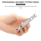 MTB Road Bike Oil Pipe Torque Wrench 2 In 1 Oil Brake 7-8mm Open Pipe Locking Screw Wrench Bicycle Brake Locking Repair Tool