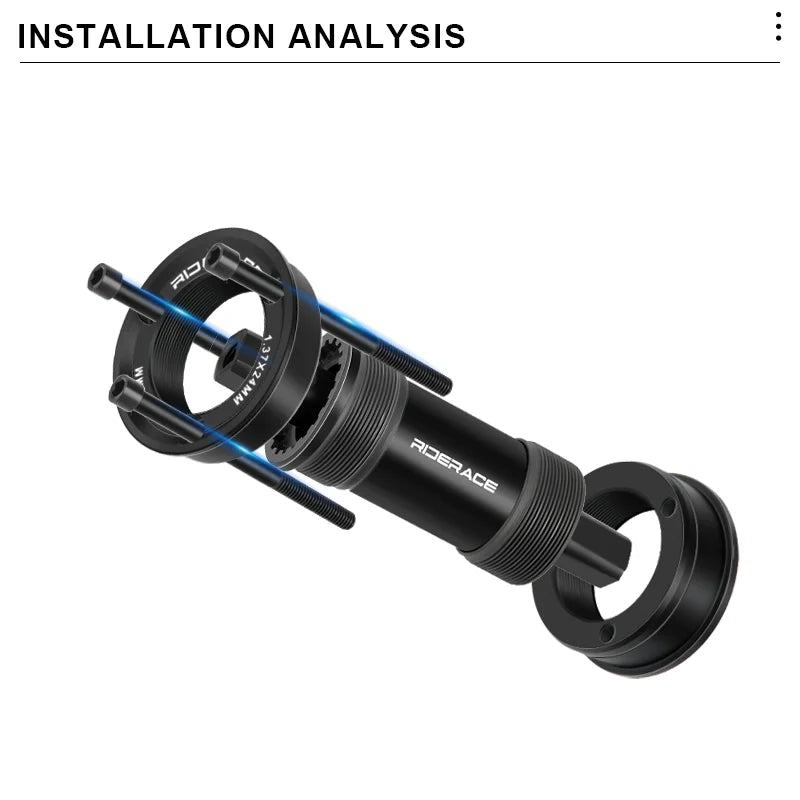 Bike Bottom Bracket Conversion Kit Bicycle Eccentric Bottom Bracket Bb68-73mm Adjustable American To Euro Cycling Crankset Part