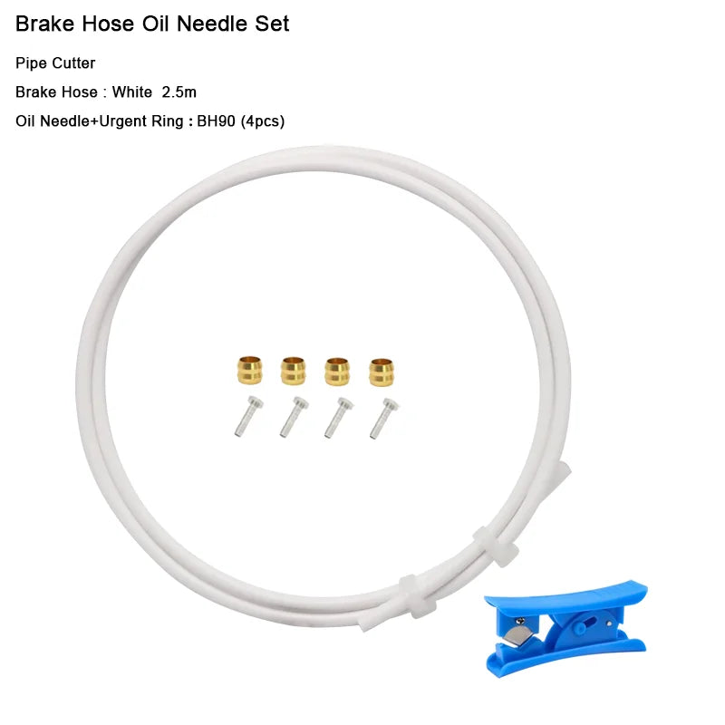 2.5m Bike Hydraulic Disc Brake Oil Tube Bicycle Disc Brake Hose Connector Insert And Olive Set BH59 BH90 MTB Brake Hose Kit
