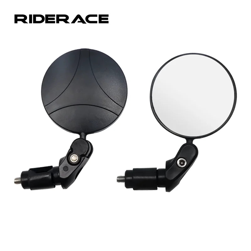 Bicycle Rearview Mirror Bar End Mirror 360° Rotating Adjustable Wide-Angle Clear Bike Handlebar Rear View Mirrors Reflector