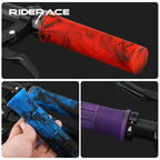 Bicycle Handlebar Cover Rubber Shockproof Anti-Slip Single-Sided Locking Mountain Bike Grips Ergonomic MTB Handle Bar Grips