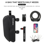 Bike Bag Waterproof Reflective Front Top Frame Tube Bag Large Capacity Ultralight Durable Cycling Storage Bag Bicycle Frame Pack