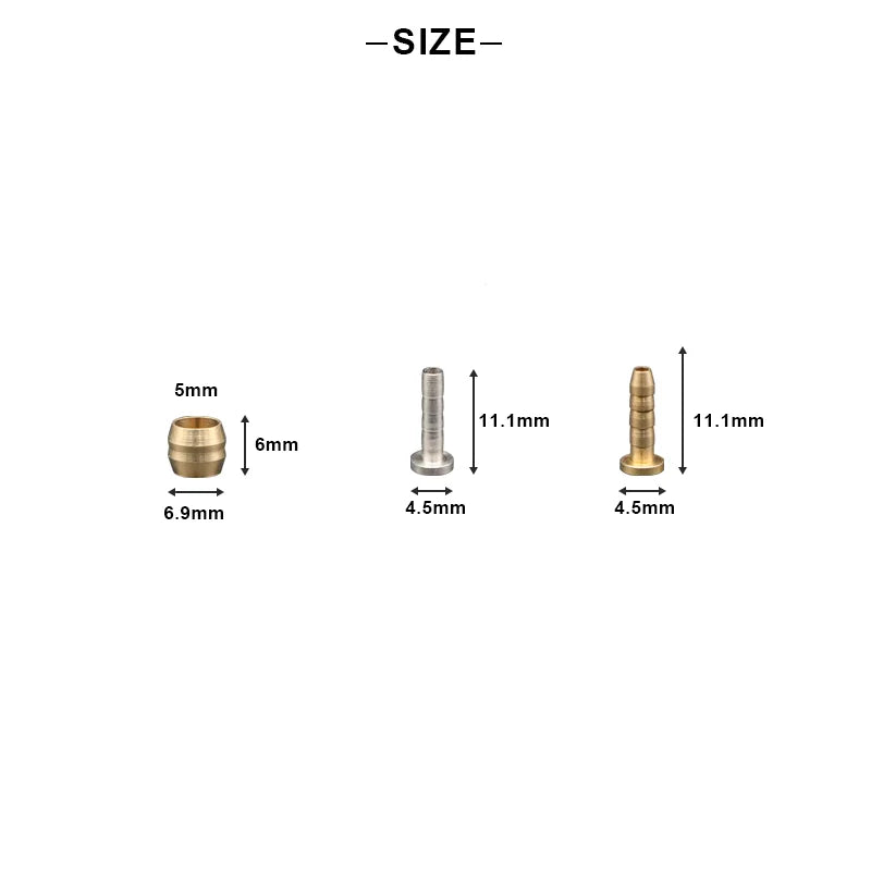 2.5m Bike Hydraulic Disc Brake Oil Tube Bicycle Disc Brake Hose Connector Insert And Olive Set BH59 BH90 MTB Brake Hose Kit