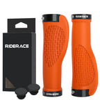 1 Pair Bicycle Grips Aluminum Alloy Dual Lock Ring Mountain Bike Handlebar Grips Ergonomic Comfortable Non-Slip Shockproof