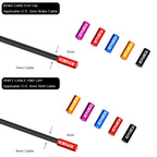 200Pcs Cnc Bike Derailleur Cable Housing End Cap Aluminum Alloy Bicycle Brake Cable Housing Cover Cycling Shift Line Cover