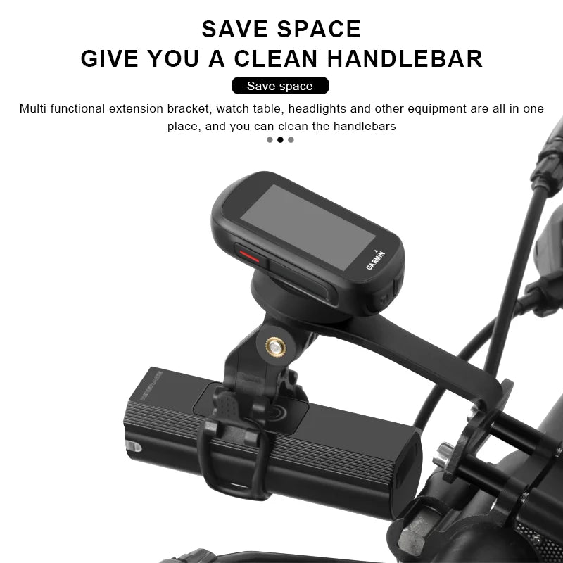 Bicycle Computer Holder Aluminum Alloy Bike Handlebar Stopwatch Speedometer Mount For Garmin Bryton Cateye Gopro Light Stand