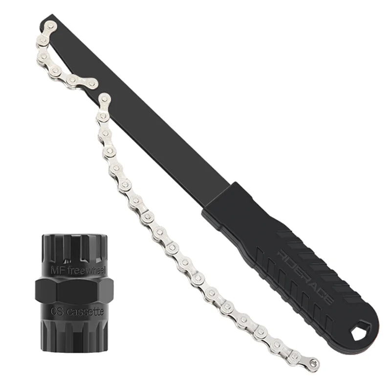 Bike Cassette Flywheel Wrench With Flywheel Remover Socket Tool Wear-Resistant High Strength Steel Portable Bicycle Repair Tool