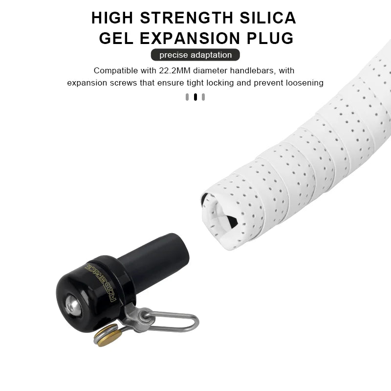 Bicycle Bell Curved Handlebar Plug Bell Road Bike Bell Horn Copper Safety Cycling Warning Alarm Clear Loud Sound Retro Horn