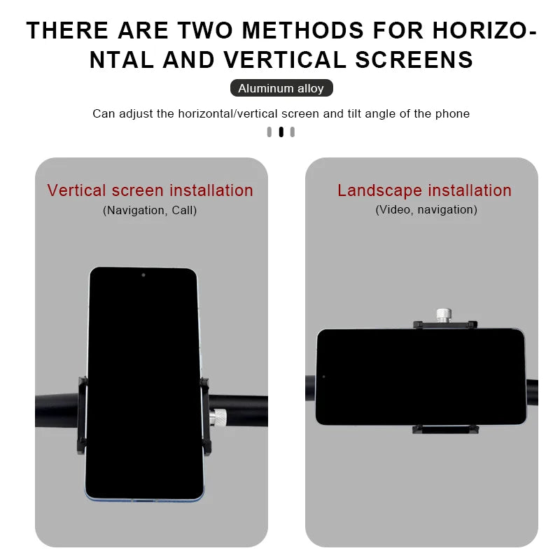 Bicycle Phone Holder 360° Rotatable Adjustable Mtb Bike Phone GPS Bracket Scooter Motorcycle Handlebar Mount Cell Phone Stand