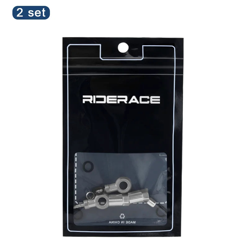 Bicycle Hydraulic Cable End Connector Banjo Set Aluminium Alloy MTB Bike Hydraulic Brake Banjo Fitting Oil Needle Olive Head