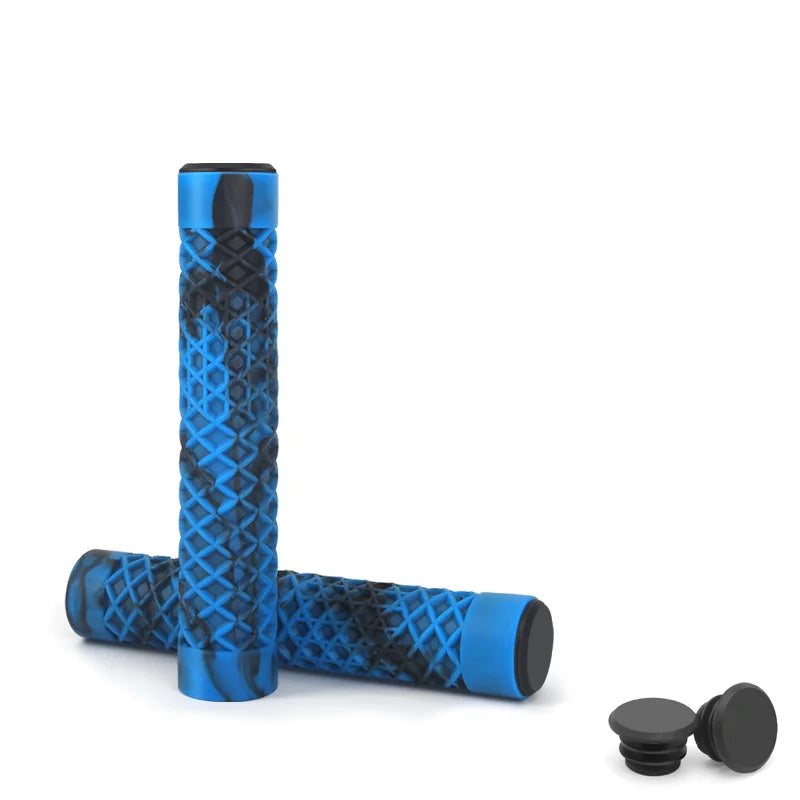 1Pair Bicycle Handlebar Grips Lengthening Non-Slip Soft Rubber Mountain Bike Grips For 22.2mm Handlebar Scooter Tricycle BMX