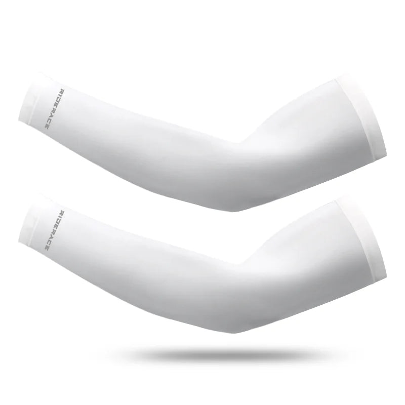Arm Sleeve Ice Silk Quick Dry Breathable UV Protection Sports Wear Fitness Arm Sleeve Outdoor Arm Cool Sport Cycling Sleeves