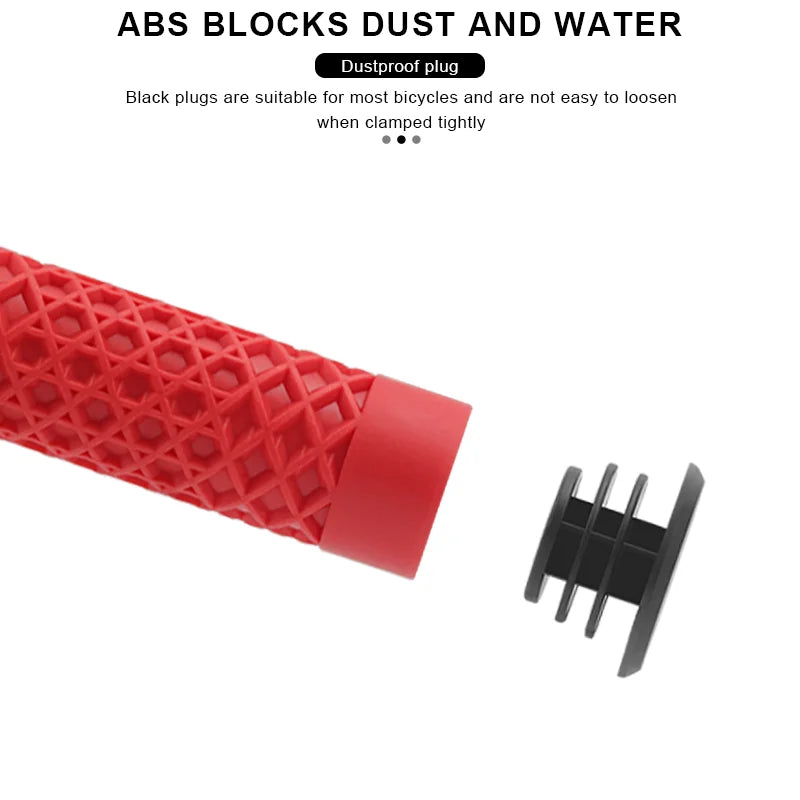 1Pair Bicycle Handlebar Grips Lengthening Non-Slip Soft Rubber Mountain Bike Grips For 22.2mm Handlebar Scooter Tricycle BMX