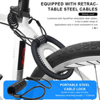 Bicycle Lock 4 Digit Password Bike Lock Waterproof Durable Outdoor Riding High Security Anti-Theft For Scooter Electric E-Bike