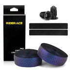 1Pair Road Bike Handle Bar Tape Perforated Breathable PU EVA Bicycle Handlebar Tape Anti-Skid Shock Absorbing With 2 Bar Plugs