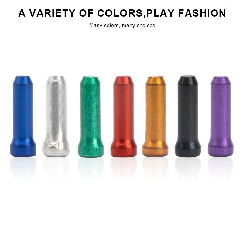 50 Pcs/Lot Bicycle Brake Shifter Cable End Caps MTB Bike Derailleur Shift Wire Ferrules Brake Shifter Inner Cable Tips Crimps