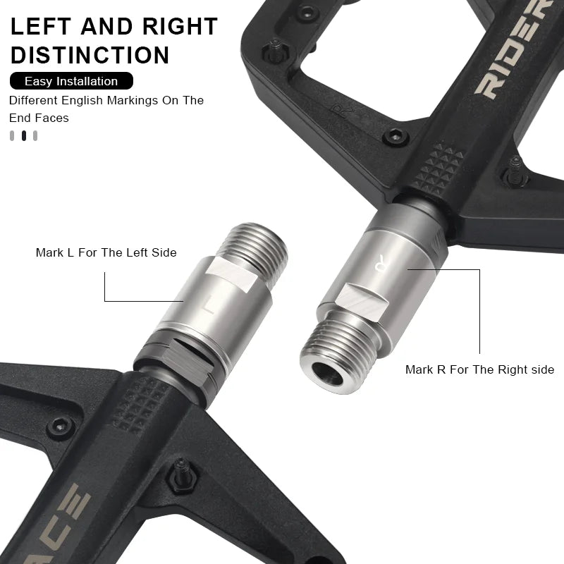 Bicycle Pedal Extend Bolt Stainless Steel Mountain Road Bike Pedal Extension Bolts 20mm Fit 9/16 Inch Threaded MTB Accessories