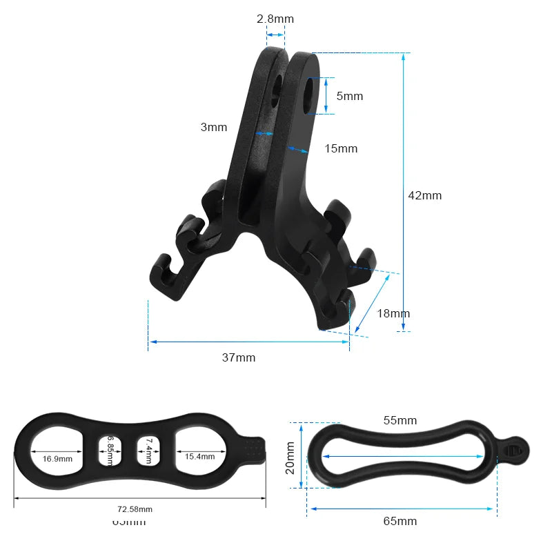 Bike Triathlon Racing Number Plate Mount Holder Bicycle Plate Clamp Card Bracket Aero Seatpost Rear License Rack MTB Accessories