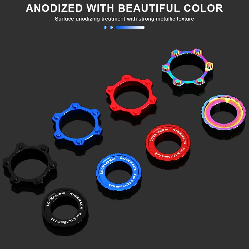 Bike Hub Center Lock To 6 Hole Adapter Aluminum Alloy Bicycle Hub Middle Lock Conversion 6 Bolt Rotor Disc Brake MTB Accessories