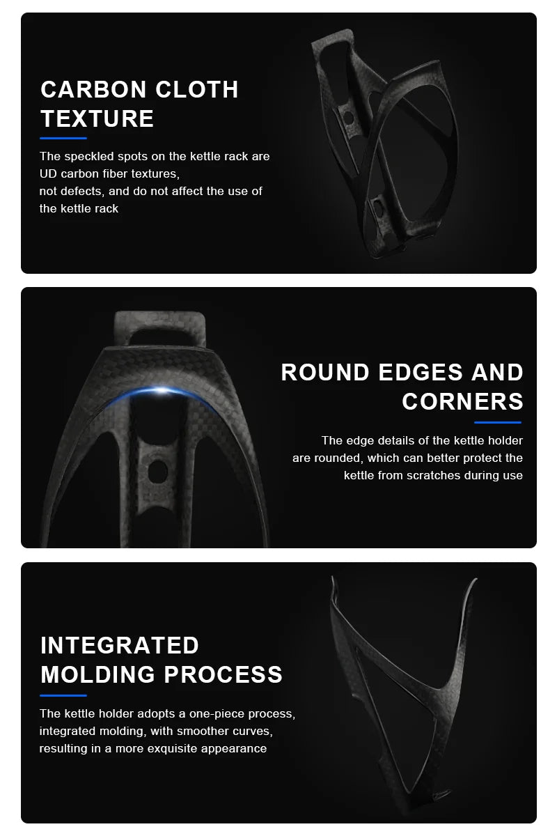 Ultralight Bicycle Bottle Cage Full Carbon Fiber Bike Kettle Rack Outdoor Sport Riding Drink Water Cup Mount Cycling Accessories
