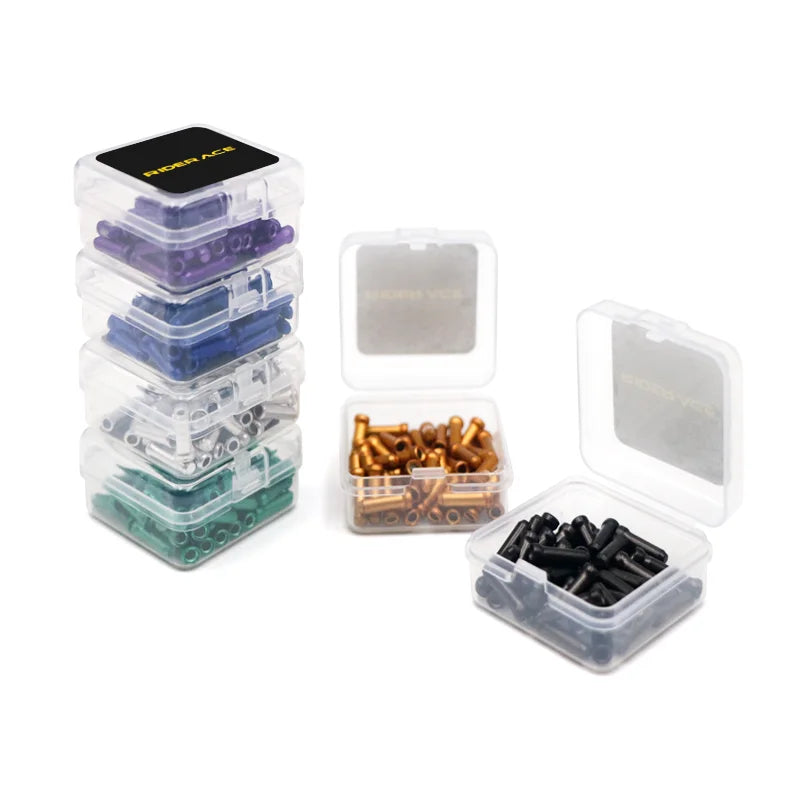 50 Pcs/Lot Bicycle Brake Shifter Cable End Caps MTB Bike Derailleur Shift Wire Ferrules Brake Shifter Inner Cable Tips Crimps