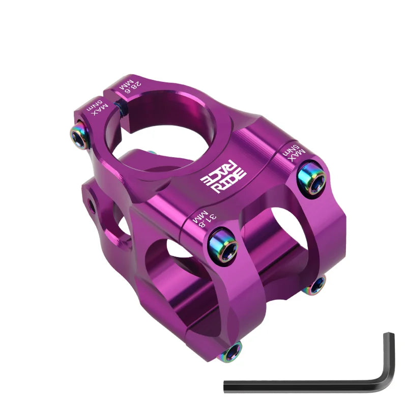 New MTB Stem Aluminum Alloy Ultralight Bicycle Power Stem 35mm 0 Degrees High-Strength Bike Stem Riser Cycling Accessories